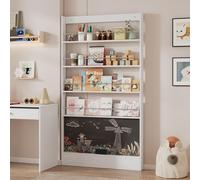 Étagère à livres Fortuna Lai, étagère d'exposition, bibliothèque, bibliothèque pour chambre d'enfant, étagère de rangement à 4 niveaux + rebord noir à peindre, protection anti-basculement/gain de plac