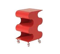 Étagère à livres Petite bibliothèque de luxe légère Mobile, chariot rangement en plastique, Table chevet créative polyvalente Étagère de bureau