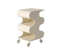 Étagère à livres Petite bibliothèque de luxe légère Mobile, chariot rangement en plastique, Table chevet créative polyvalente Étagère de bureau