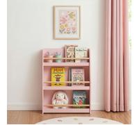 Étagère pour enfants « Virer » à 3 niveaux, 78 x 60 x 18 cm, rose
