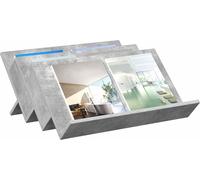 Étagère à magazines avec étagère Gris Béton 65 x 53 x 28,5 cm