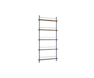 Étagère à Magazines , Bibliothèque Haute en Chêne Fumé/bleu Foncé