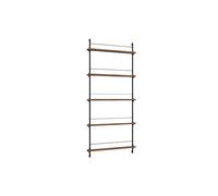 MOEBE Porte-revues Magazine Shelving Chêne fumé-black. 85x180x7 cm. MS.180.1