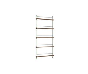 Étagère à Magazines , Bibliothèque Haute en Chêne Fumé/vert Pin