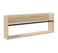 vidaXL Étagère à magazines avec étagère Chêne Sonoma 80 x 12 x 30 cm