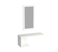 Étagère à miroir multidium blanc