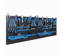 Étagere a Outils 234 x 78 cm panneau Porte-Outils, differentes crochets a outils, support a tournevis, rangement de clous, embouts pour garage atelier, banc de travail