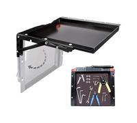 Étagère à outils multifonction avec table de travail pliable pour mallette de rangement, plaque en métal antirouille, limite de poids de 45 kg, rangement d'outils pliable