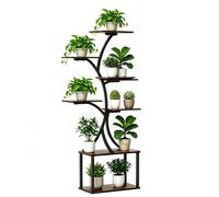 Étagère à plantes en métal 7 niveaux – support pour fleurs et plantes pour jardin, balcon et salon, escalier à plantes multifonction 50 × 26 × 151 cm