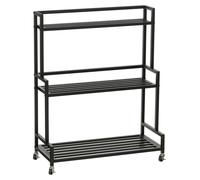 Étagère à plantes sur roulettes Mica Decorations Greenrax - Support pour plantes d'intérieur, plantes d'extérieur ou outils de jardinage - Étagère à plusieurs niveaux pouvant servir de soucoupe pour p