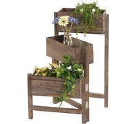 Mendler Étagère jardinière bois - Marron