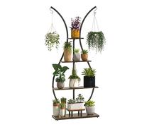 Étagère à plantes XXL 181 cm – Support à fleurs multifonction à plusieurs niveaux avec escalier pour plantes, balcon, jardin, terrasse et salon