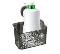 Étagère à ventouse pour douche, boîte de rangement de salle de bain, étagère d'angle ondulée avec trous de filtre à eau | Panier de bain mural pour camping-car, maison, cuisine, évier, douche, chambre