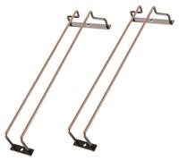 Étagère à verres en fer, 35,5 cm, finition bronze vintage, lot de 2 pièces