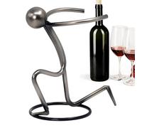 Étagère à vin de table | Décoration de table en métal, support de bouteille de vin pétillant, pour amateur de barman, collectionneur, propriétaire, maison, cuisine, appartement, restaurant, hôtel