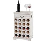 Etagère à vin Lucan pour 20 bouteilles / 76x48x31cm / style Shabby Chic blanc