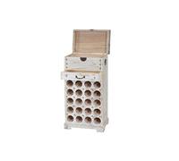 Etagère à vin Lucan pour 20 bouteilles style Shabby Chic blanc Blanc, Blanc G