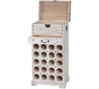 Etagère à vin Lucan pour 20 bouteilles style Shabby Chic blanc Blanc, Blanc G