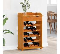 Vidaxl Rangement À Vin 90x60x30 Cm Bois Massif Pin