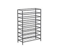 Etagère à vin rack pour bouteilles range-bouteilles capacité 54 bouteilles dim. 63L x 25l x 91H cm métal noir