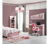Étagère Armoire Bibliothèque pour chambre d'enfant Chambre d'adolescent Rose Bureau