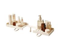Étagère au-dessus de l'évier pour lavabo Pliable Sans Perçage Rotation 180 | Étagère pour Lavabo de Salle de Bains pour Hôtel Dortoir Restaurant Camping-car Verre Brosse à Dents Cosmétique
