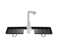 Étagère Au-Dessus du Robinet Support à éponge rotatif à 180° pour robinet | Rangement Gain de Place pour Lavabo et Douche pour Douche Cuisine Plan de Travail Appartement Dortoir