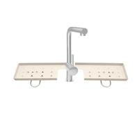 Étagère Au-Dessus du Robinet Support Rotatif à 180° pour Robinet sans | Organisateur d'Éponge pour Évier pour Douche Cuisine Meuble Comptoir Appartement Studio Location