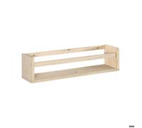 Étagère avec barre centrale en pin Kit Line 60 cm
