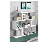 Etagère basse coloris blanc - Longueur 110 x profondeur 24.6 x hauteur 96.3 cm - -