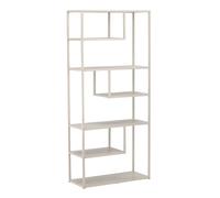 Étagère Bibliothèque 6 Niveaux Staal 188cm Beige