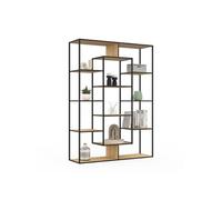 Etagère bibliothèque detroit avec 11 compartiments design industriel h.143 cm