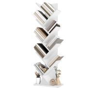 Étagère bibliothèque en forme d'arbre | Blanche | 38x20x115 cm