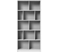 Etagère, bibliothèque enfant coloris Blanc - longueur 90 x hauteur 197 x profondeur 38 cm--