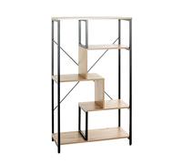 Étagère Bibliothèque "Miranda" 132cm Chêne & Noir