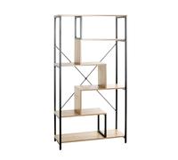 Étagère Bibliothèque "Miranda" 163cm Chêne & Noir