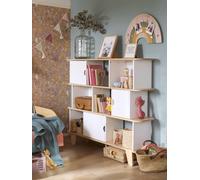 Etagère-bibliothèque SEVENTIES blanc - bois TU