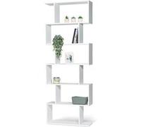 IDMARKET Etagère bibliothèque SOFIA forme S bois blanc 189 cm