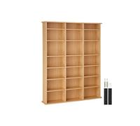 Etagère bibliothèque Stevie 105,5x19x136,5cm - marron hêtre