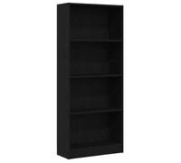 Étagère bibliothèque - vidaXL - 60x24x143 cm - Chêne noir - bois d'ingénierie - Facile à nettoyer - Design ouvert 40682