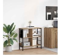Étagère / Bibliothèque - VIDAXL - 82x32x79 cm - Chêne artisanal - 4 étagères - Cadre acier robuste