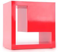 Etagère bois design amour régale mur MDF rouge BHP Love B421014-5
