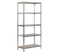 étagère Bois Galvanisé 5 Niveaux Robuste, Modulable, écologique - Simon Rack