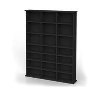 Vicco Étagère CD Jukebox, Noir, 105.4x136cm | adapté à une utilisation sur pied ou fixée au mur