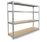 Étagère charges lourdes EURO VANADIUM Rack - 1400 kg - 237 x 60 x 200 cm - Acier galvanisé et MDF