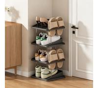 Etagere Chaussure Verticale, Rangement Chaussure avec Compartiment Latéral