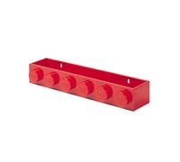 Room Copenhagen Étagère LEGO à poser ou fixer – 6 tenons – Rouge
