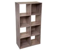 Etagère cube design Mix'n modul - L. 67 x H. 134 cm - Couleur chêne naturel