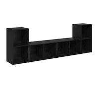 Étagère cube modulaire - vidaXL - Chêne Noir - 37x35x72 cm - Compartiments cubiques - Usage intérieur