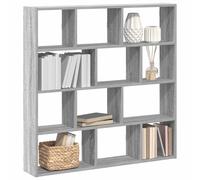 vidaXL Étagère cube murale 12 compartiments chêne artisanal, cube flottant